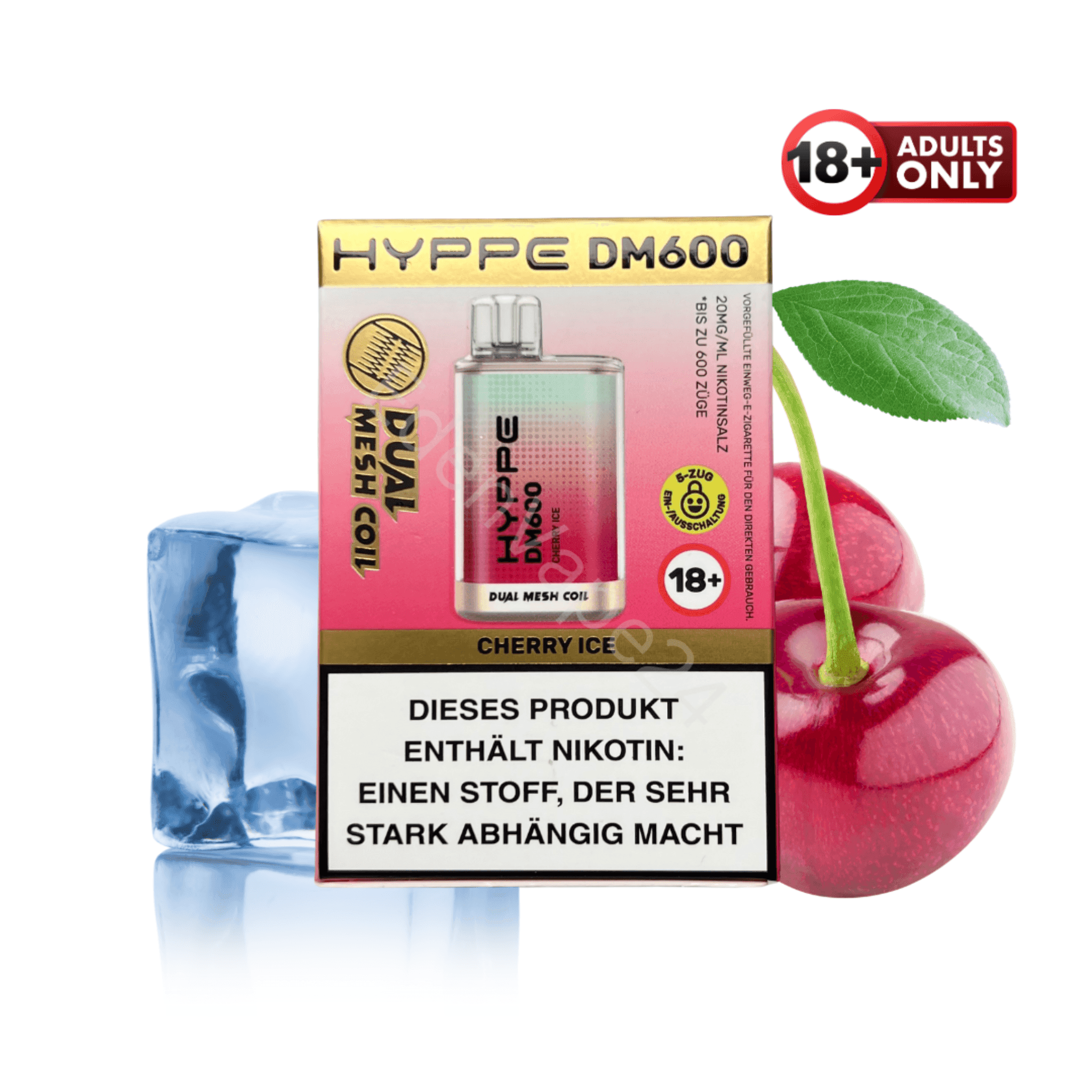 Flerbar HYPPE DM600 - Cherry Ice - EdenVape24